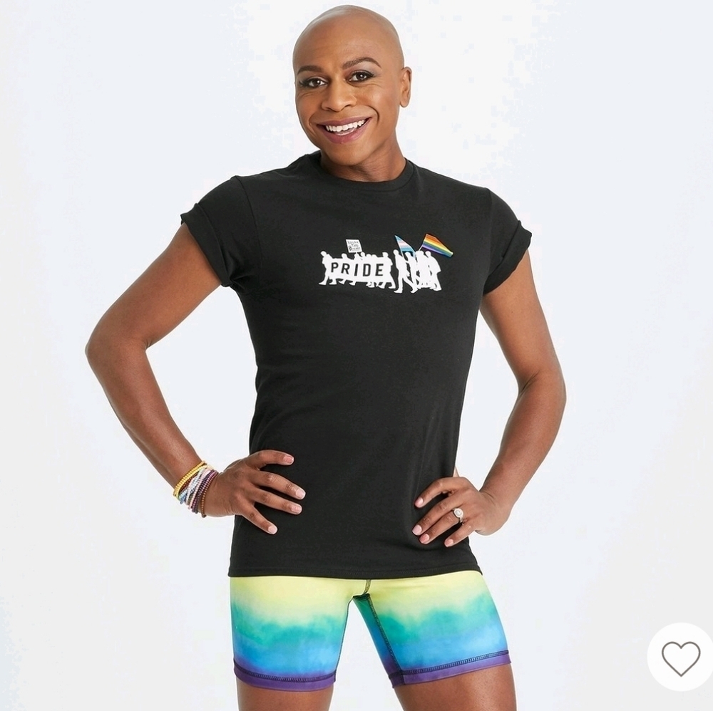 The Phluid Project Unisex Black Short Sleeve Pride March Graphic Tee Size XL